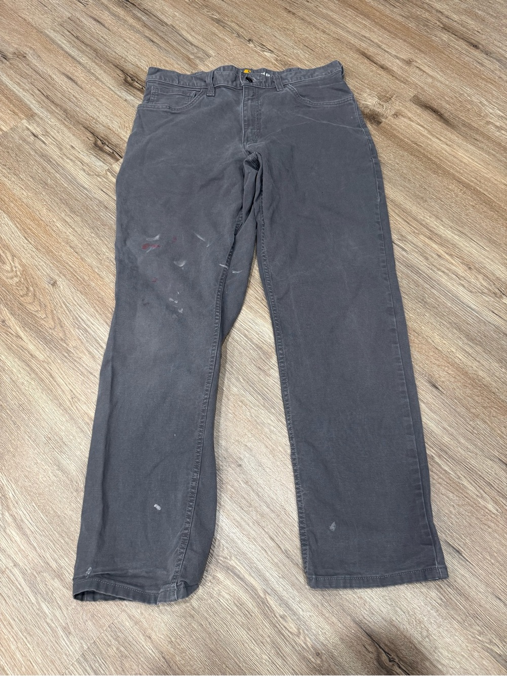 Carhartt Men's Dark Gray 5 Pocket Relaxed Fit Pants